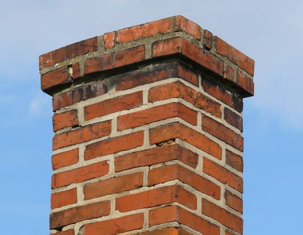 chimney with cracks